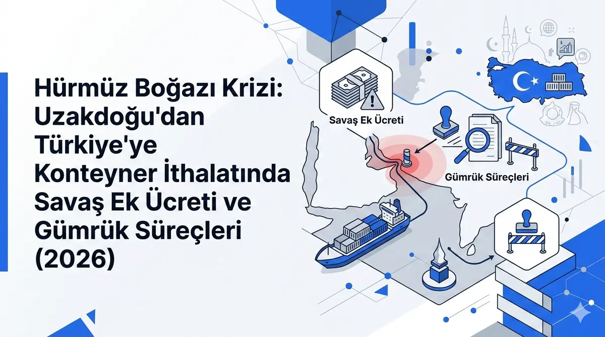 Hürmüz Boğazı Krizi: Uzakdoğu'dan Türkiye'ye Konteyner İthalatında Savaş Ek Ücreti ve Gümrük Süreçleri (2026)